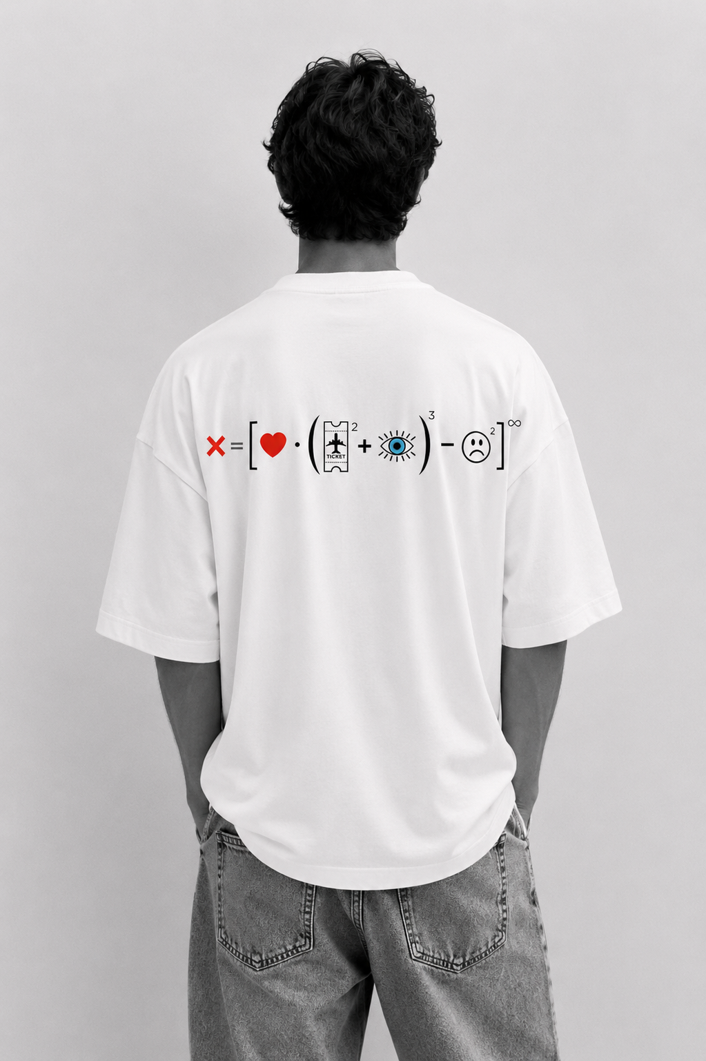 T-shirt uomo oversize ecosostenibile - Viaggio