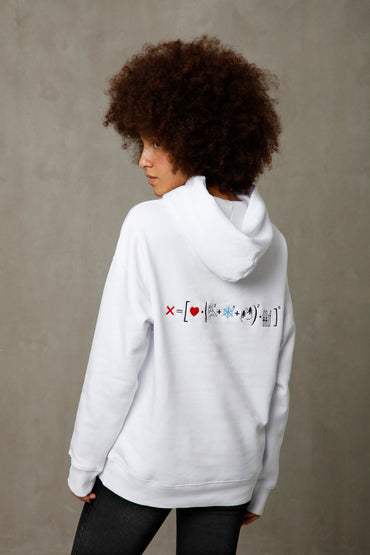 Felpa donna con cappuccio oversize ecosostenibile