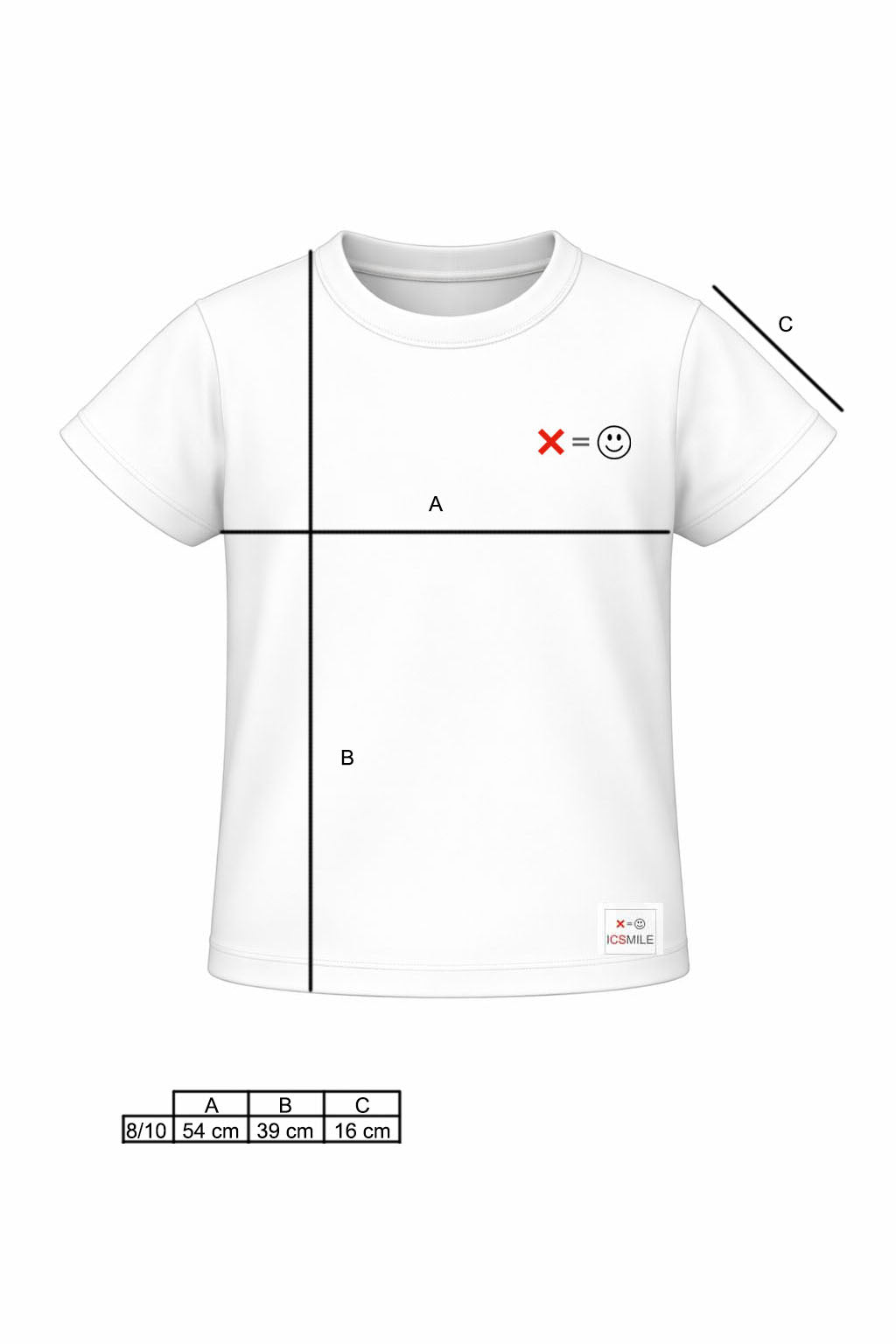 T-shirt bambino manica corta ecosostenibile - CUSTOM