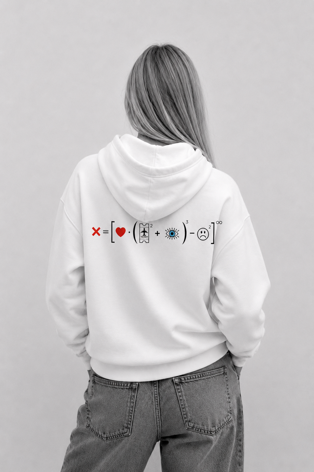 Felpa donna con cappuccio oversize ecosostenibile - Viaggio