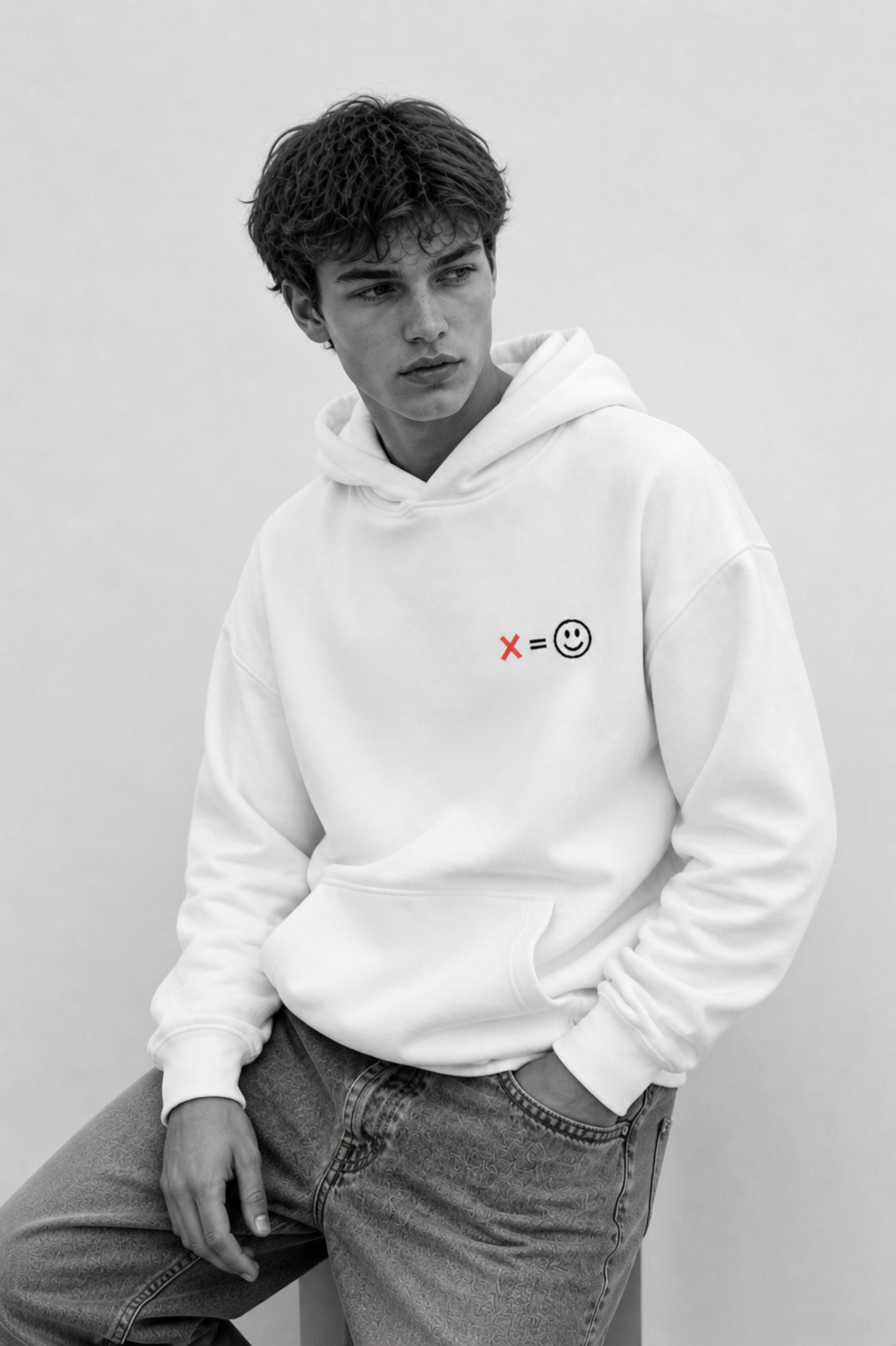 Felpa uomo con cappuccio oversize ecosostenibile - Viaggio