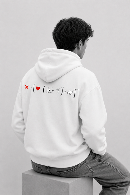 Felpa uomo con cappuccio oversize ecosostenibile - CUSTOM