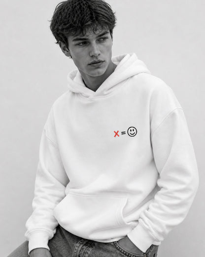 Felpa uomo con cappuccio oversize ecosostenibile - CUSTOM