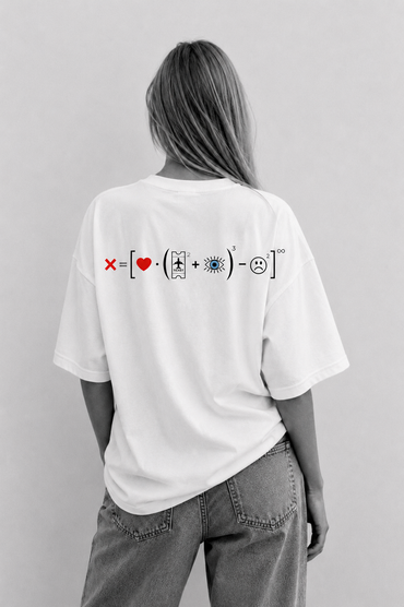 T-shirt donna ecosostenibile oversize - Viaggio