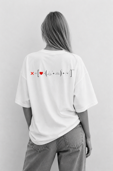 T-shirt donna ecosostenibile oversize - CUSTOM