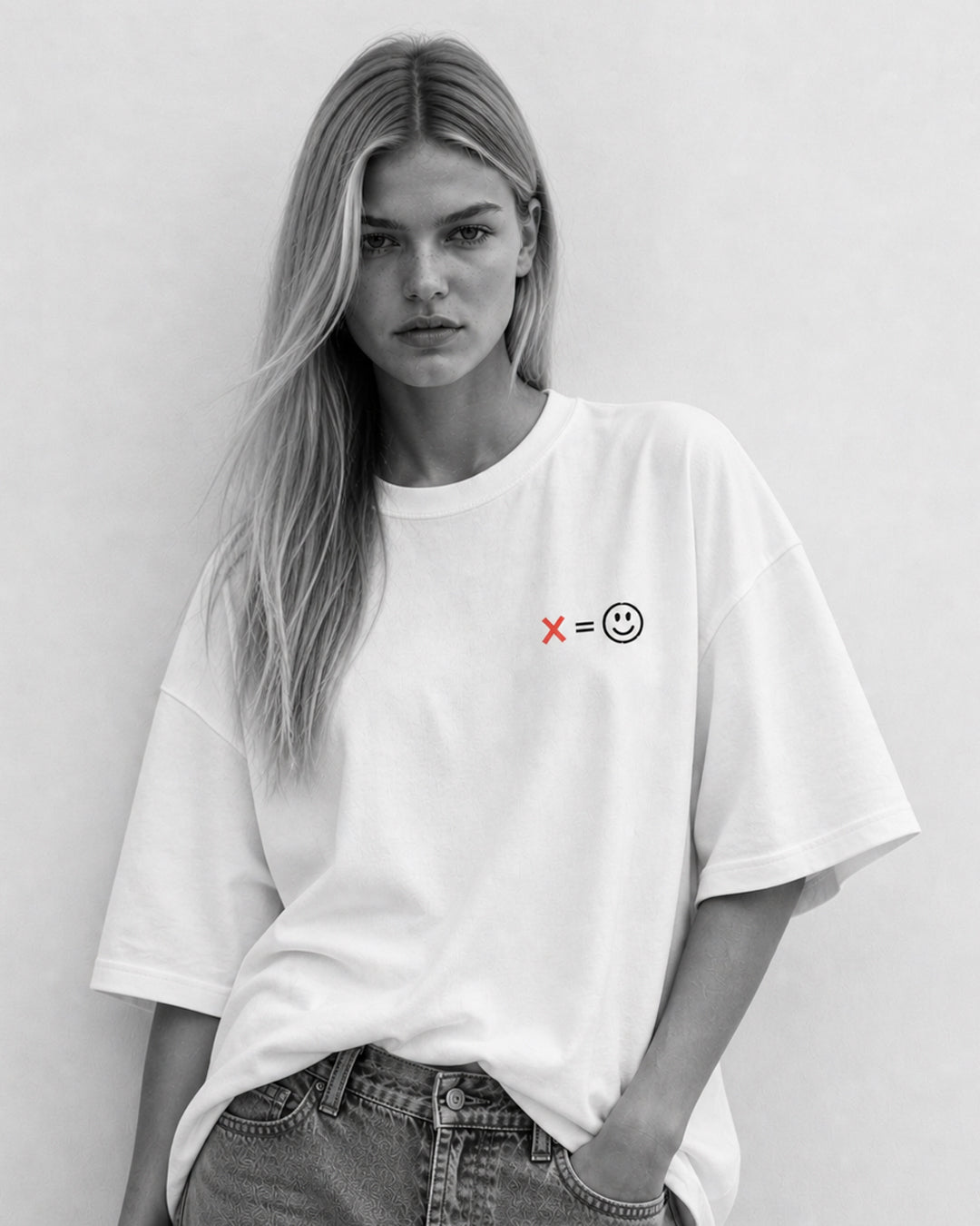 T-shirt donna ecosostenibile oversize - CUSTOM