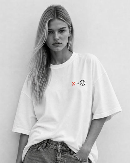T-shirt donna ecosostenibile oversize - CUSTOM