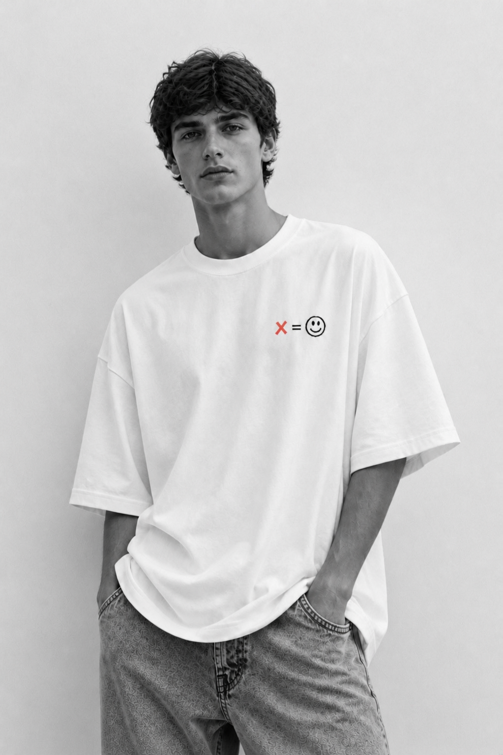 T-shirt uomo ecosostenibile oversize - CUSTOM